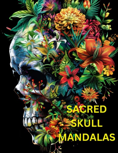 Sacred Skull Mandalas Coloring Book
