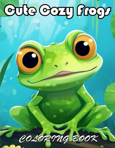 Cute Cozy Frogs Coloring Book 100+ Unique and Beautiful Designs for All Fans