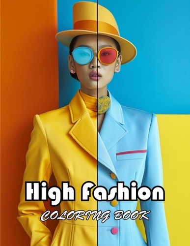 High Fashion Coloring Book 50+ Amazing Coloring Pages for All Ages