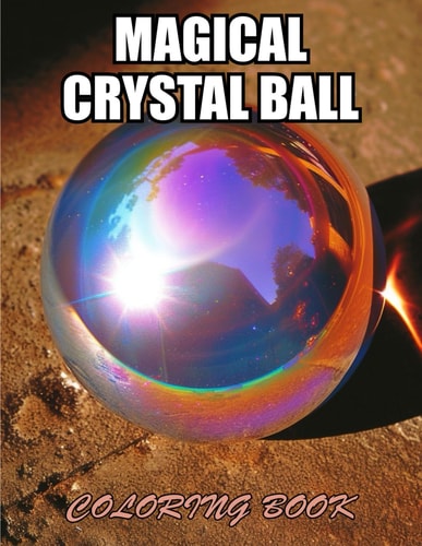 Magical Crystal Ball Coloring Book Amazing Coloring Pages for Stress Relief & Relaxation