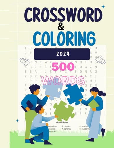 Crossword Puzzle & Coloring Activity Book