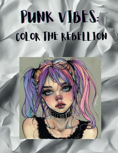 Punk Vibes Color The Rebellion.: Fun Coloring Book for Teenage Girls