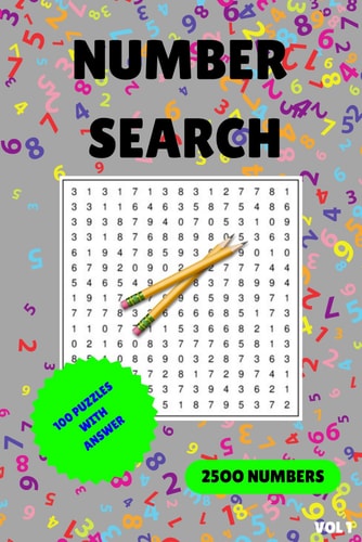 Number Search 100 Puzzles VOL 1