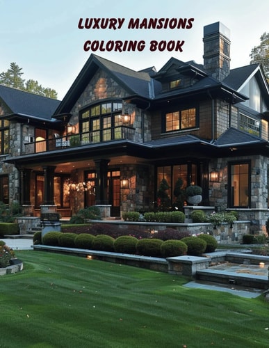 Luxury Mansions Coloring Book