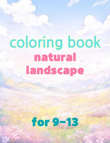 Coloring Book Natural Landscape