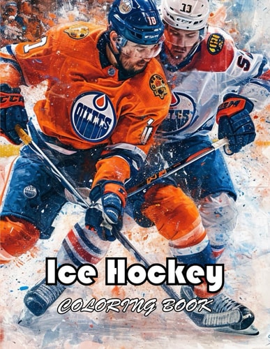 Ice Hockey Coloring Book for Kids New and Exciting Designs Suitable for All Ages