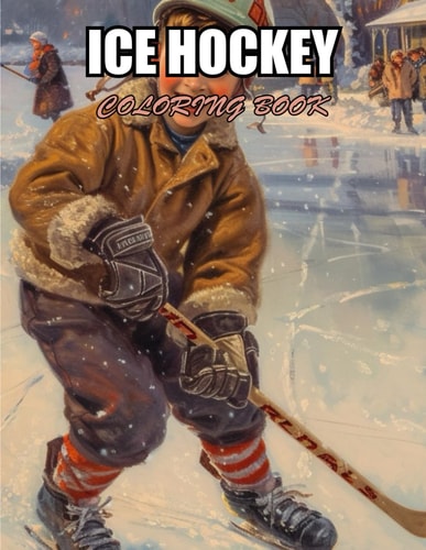Ice Hockey Coloring Book for Kids Exciting Designs Suitable for All Ages