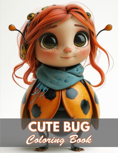 Cute Bug Coloring Book 100+ Coloring Pages for Relaxation and Stress Relief