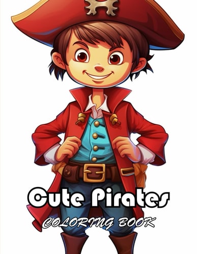 Cute Pirates Coloring Book New Edition And Unique High-quality Illustrations, Enjoyable Stress Relief and Relaxation Coloring Pages