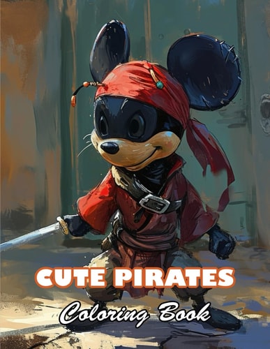 Cute Pirates Coloring Book 100+ High-quality Illustrations for All Ages
