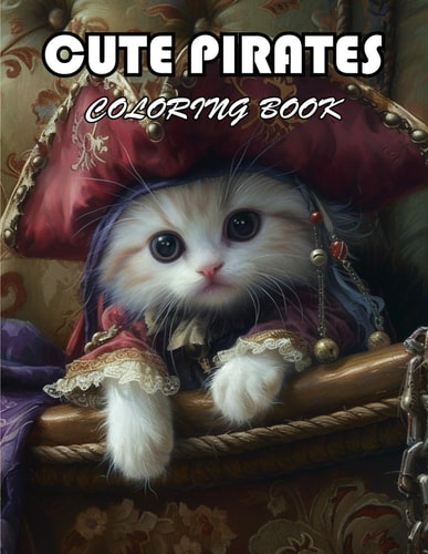 Cute Pirates Coloring Book 100+ Unique and Beautiful Designs for All Fans