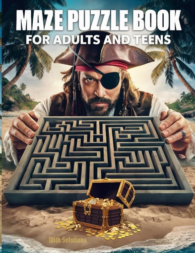 Maze Puzzle Book for Adults and Teens 125 Fun & Challenging Rectangular Mazes to Relax and Stimulate Your Mind