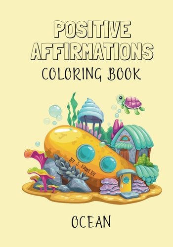 Positive Affirmations Coloring Book Ocean Coloring Book