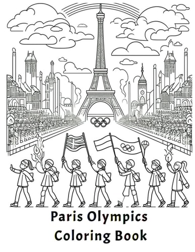 Paris Olympics Coloring Book