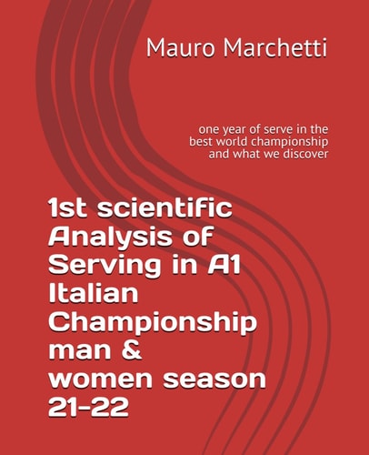 1st Scientific Analisys of Serving in A1 Italian Championship Male & Female Season 21-22 One Year of Serve in the Best World Championship and what We Discover