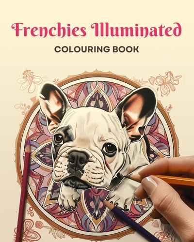 Frenchies Illuminated Coloring Book