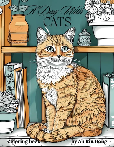 A Day With Cats A Coloring Book for All the Cat Lovers Out There