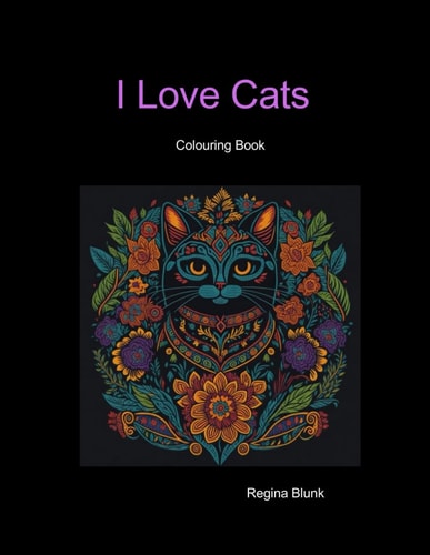 I Love Cats Coloring Book