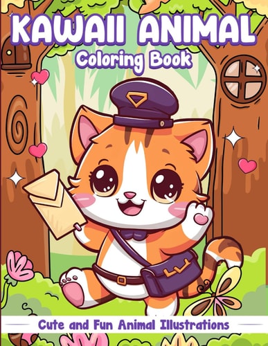 Kawaii Animal Coloring Book Fun and Easy Coloring Pages Featuring Cute and Adorable Animal Illustrations