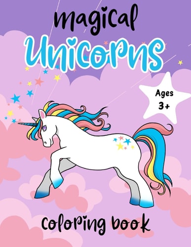 Magical Unicorns Coloring Book