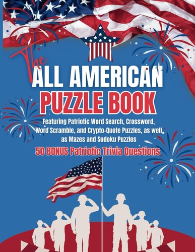 The All American Puzzle Book Patriotic Puzzles For Adults And Seniors
