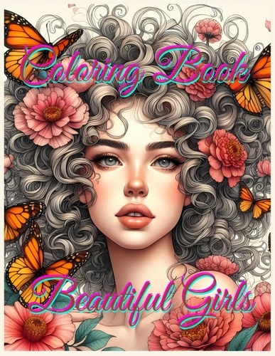 Coloring Book Beautiful Girl