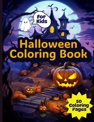 Halloween Coloring Book Cute, Fun Coloring Book for Kids