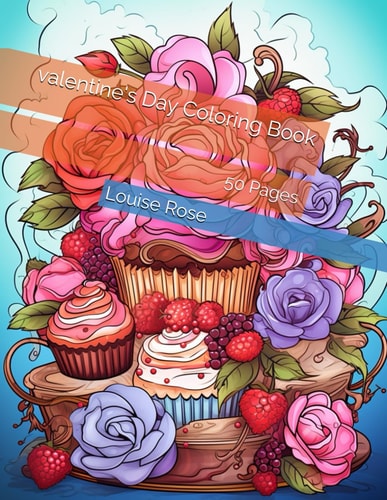 Valentine's Day Coloring Book 50 Pages