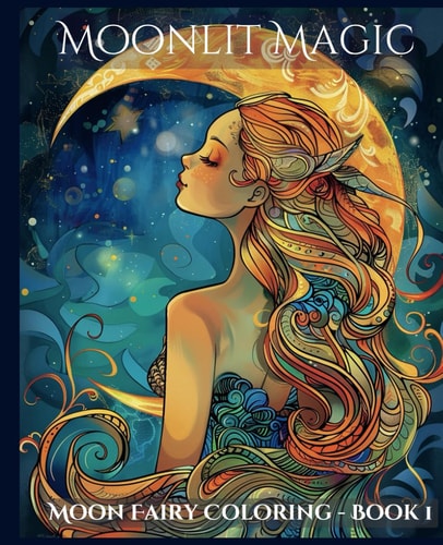 Moon Fairy Coloring Book 1