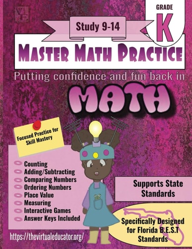Master Math Practice- Kindergarten Study 9-14