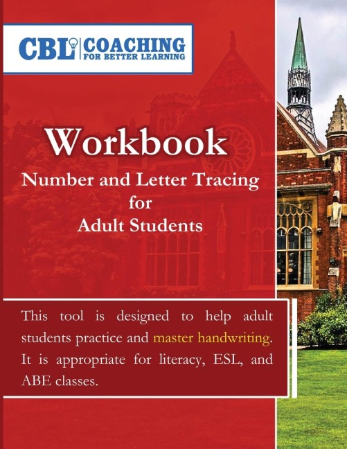 Workbook: Number and Letter Tracing for Adult Students