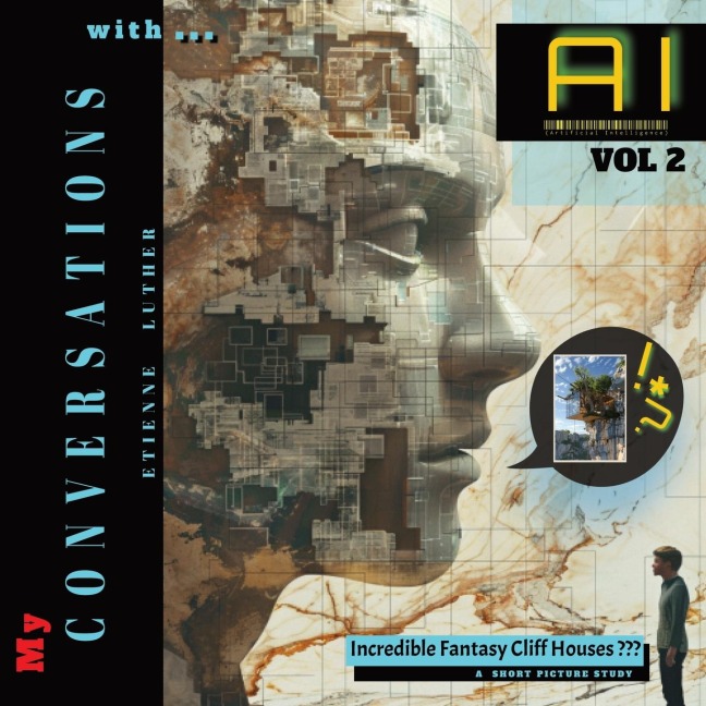 My Conversations with AI - Vol 2: Incredible Fantasy Cliff Houses ???: A SHORT PICTURE STUDY