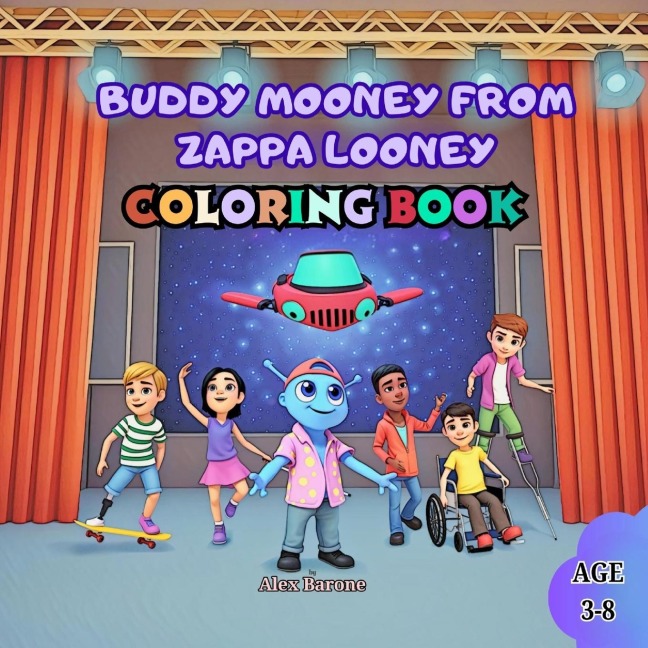 Buddy Mooney from Zappa Looney Coloring Book