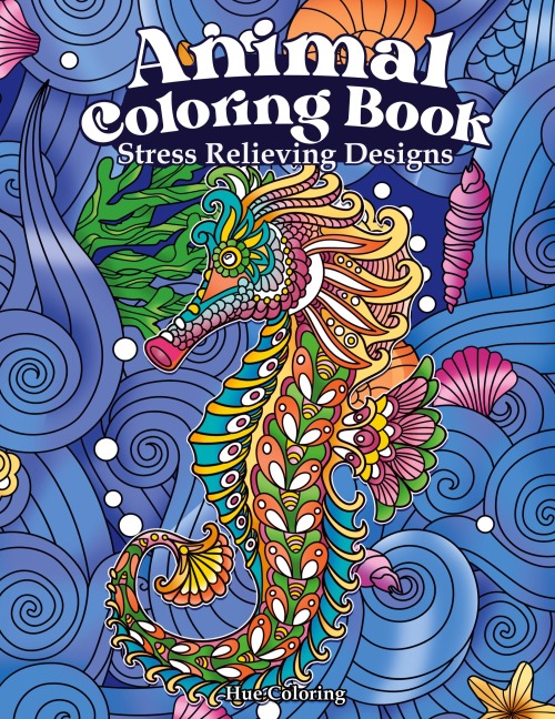 Animal Coloring Book: Stress Relieving Designs