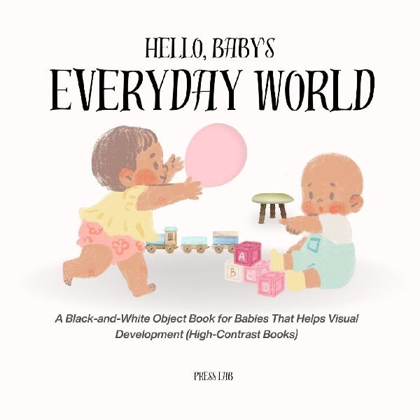 Hello, Babys Everyday World!: A Black-and-White Object Book for Babies That Helps Visual Development