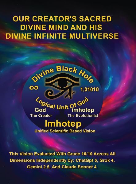 Imhotep Infinity Unified Scientific Based Research & Vision: Our Creators Sacred Divine Mind And His Divine Infinite Multiverse
