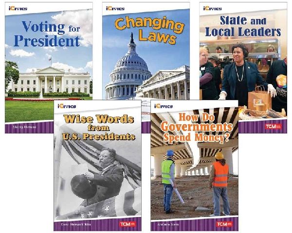 Icivics Grade 4: Leadership & Responsibility 5-Book Set