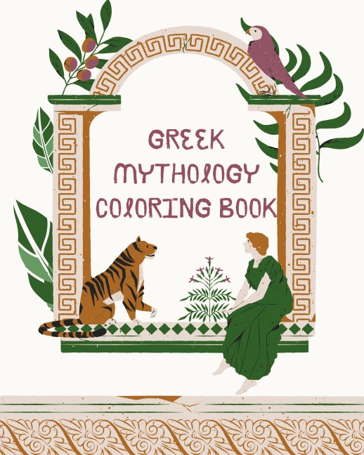 Olympian Dreams: A Greek Mythology Coloring Book: Color the Legends of Ancient Greece