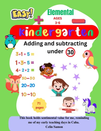 Elemental Kindergarten Math Adding and Subtracting Under 30 Preschool Math Ages 3 to 6