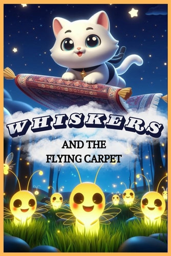Whiskers and the Flying Carpet Funny Gift Children's Book for Friends, Family and Kittens