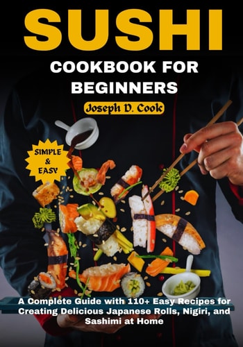 Sushi Cookbook for Beginners A Complete Guide with 110+ Easy Recipes for Creating Delicious Japanese Rolls, Nigiri, and Sashimi at Home