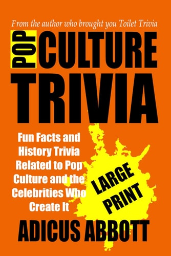 Pop Culture Trivia Large Print Fun Facts and History Trivia Related to Pop Culture and the Celebrities Who Create It
