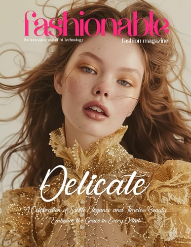 Fashionable Magazine Delicate - A Celebration of Subtle Elegance and Timeless Beauty: Embrace the Grace in Every Detail