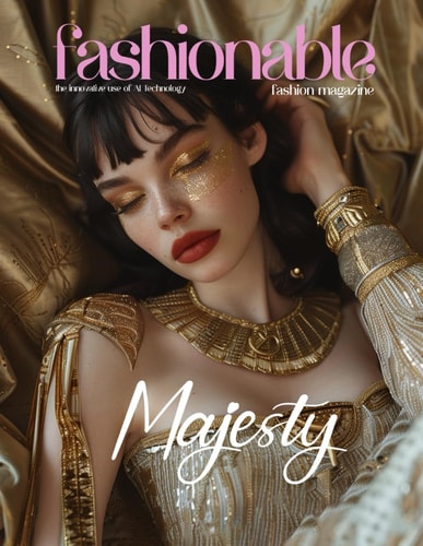 Fashionable Magazine Majesty - Celebrating the Timeless Elegance of Queens and Goddesses: Majesty of Pharaoh Style and Royal Elegance - Unleash Your Inner Monarch