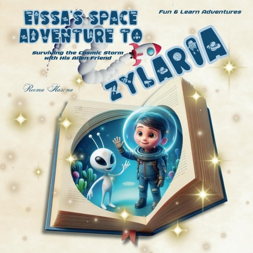 Eissa's Space Adventure to Zylaria Surviving the Cosmic Storm with His Alien Friend