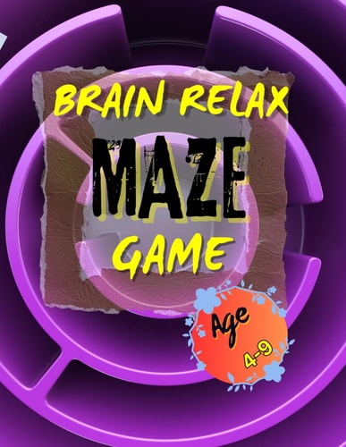 Brain Relax Maze Game for Kids (4 to 9), Active Kids Select This Game and Play, Improve Your Planing Strength