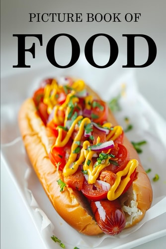 Food Picture Book For Seniors, Adults With Dementia And Alzheimers Patients - Colourful Photos Of Foods With Their Names