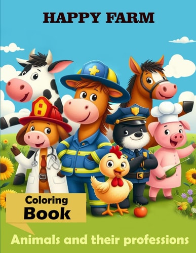 Happy Farm Animals and Their Professions