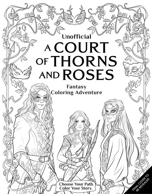 Masks and Magic: A Faerie Romantasy Coloring Adventure