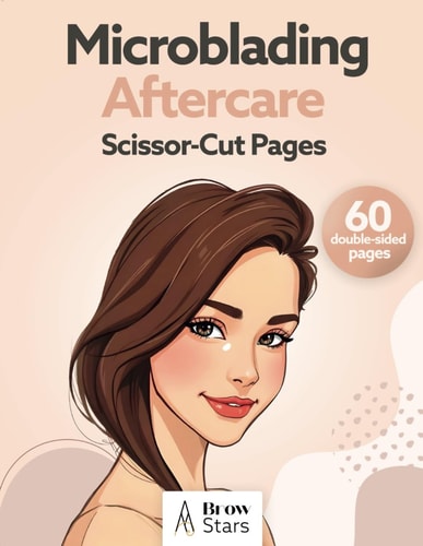 Microblading Aftercare Scissor-Cut Pages